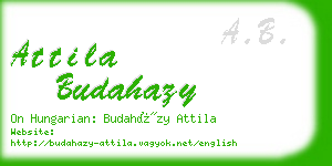 attila budahazy business card